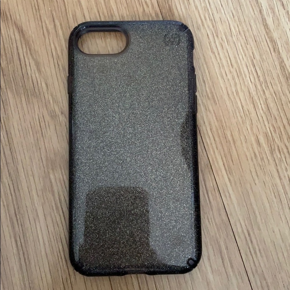 Black Glitter Speck Case for iPhone 7